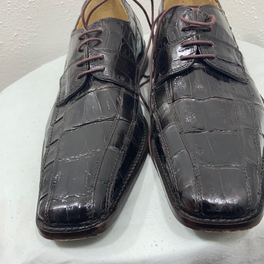 David X brown size 11 Alligator shoe